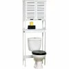 Meuble WC Miami 1 Tablette Blanc -Ledepot Soldes Magasin meuble wc 1 tablette blanc