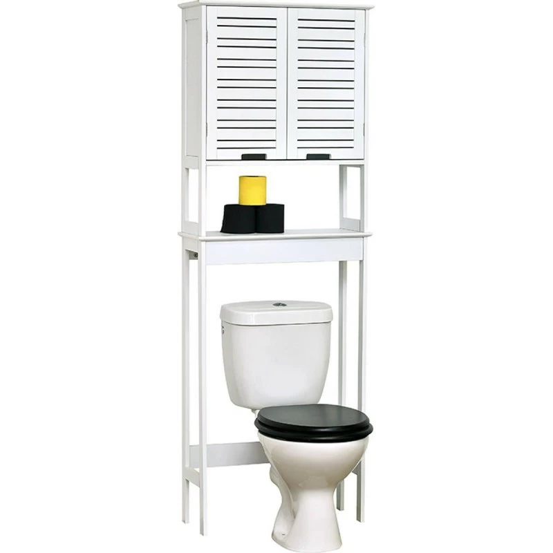Meuble WC Miami 1 Tablette Blanc 3 Meuble WC Miami 1 Tablette Blanc