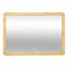 Miroir Rectangulaire 66x47 Bambou LED 5Five -Ledepot Soldes Magasin miroir rectangulaire 66x47 bambou led 5five