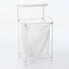 Panier à linge Blanc Sur Support -Ledepot Soldes Magasin panier a linge sur support