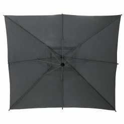 Parasol Décentré Carré Manoa Ardoise Hespéride -Ledepot Soldes Magasin parasol decentre carre manoa ardoise hesperide 1 4