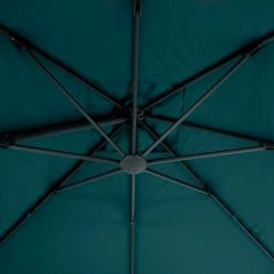 Parasol Décentré Eléa Inclinable Hexagonal Bleu Canard Hespéride -Ledepot Soldes Magasin parasol decentre elea inclinable hexagonal bleu canard hesperide 3