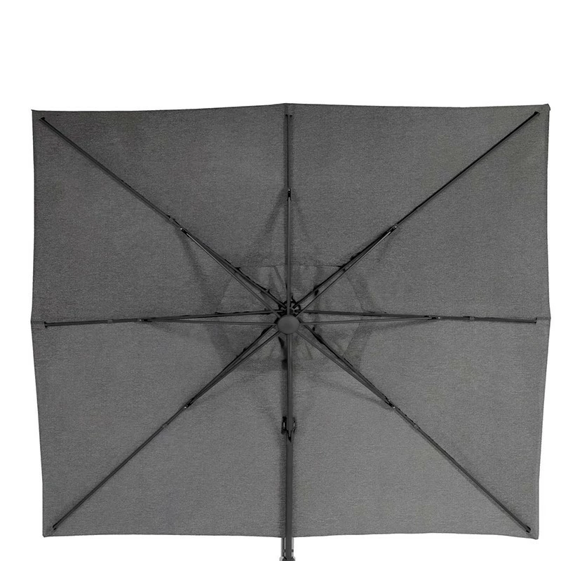 Parasol Décentré Eléa Inclinable Rectangulaire Oléfine Anthracite Hespéride 4 Parasol Décentré Eléa Inclinable Rectangulaire Oléfine Anthracite Hespéride – Image 2