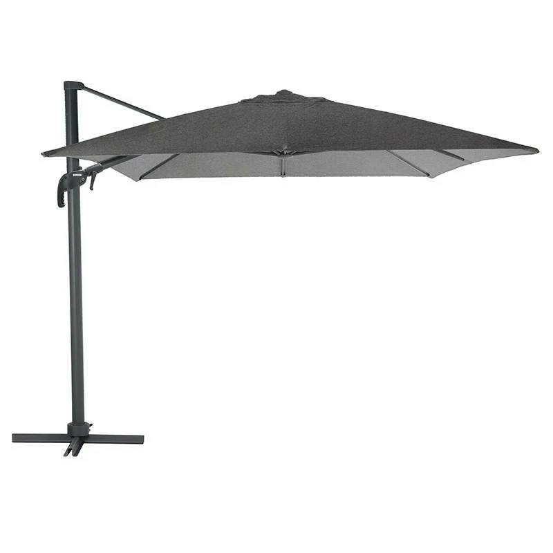 Parasol Décentré Eléa Inclinable Carré Oléfine Anthracite Hespéride 4 Parasol Décentré Eléa Inclinable Carré Oléfine Anthracite Hespéride – Image 2