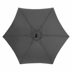 Parasol Décentré Rond Manoa Ardoise Hespéride -Ledepot Soldes Magasin parasol decentre rond manoa ardoise hesperide 1 2