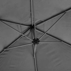 Parasol Décentré Rond Manoa Ardoise Hespéride -Ledepot Soldes Magasin parasol decentre rond manoa ardoise hesperide 1 4