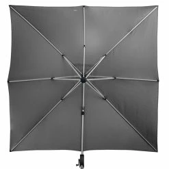Parasol Déporté Carré Equador Ardoise Hespéride -Ledepot Soldes Magasin parasol deporte carre equador ardoise hesperide 1 3
