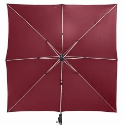 Parasol Déporté Carré Equador Bordeaux Hespéride -Ledepot Soldes Magasin parasol deporte carre equador bordeaux hesperide 3