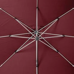 Parasol Déporté Carré Equador Bordeaux Hespéride -Ledepot Soldes Magasin parasol deporte carre equador bordeaux hesperide 4