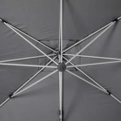 Parasol Déporté Rectangulaire Equador Ardoise Hespéride -Ledepot Soldes Magasin parasol deporte rectangulaire equador ardoise hesperide 1 4