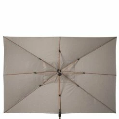 Parasol Déporté Rectangulaire Soly Honey Et Noisette Hespéride -Ledepot Soldes Magasin parasol deporte rectangulaire soly honey noisette hesperide 2
