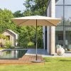 Parasol Droit Carré 2,5x2,5m Soya Taupe Hespéride -Ledepot Soldes Magasin parasol droit carre 25x25m soya taupe hesperide