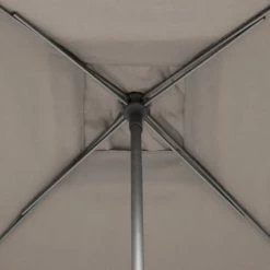Parasol Droit Carré 2,5x2,5m Soya Taupe Hespéride -Ledepot Soldes Magasin parasol droit carre 25x25m soya taupe hesperide 4
