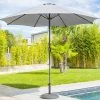 Parasol Droit Rond 2,7m Sisko Ardoise Hespéride -Ledepot Soldes Magasin parasol droit rond 27m sisko ardoise hesperide