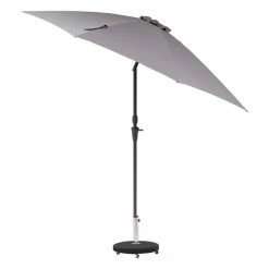 Parasol Droit Rond 2,7m Sisko Ardoise Hespéride -Ledepot Soldes Magasin parasol droit rond 27m sisko ardoise hesperide 1 2