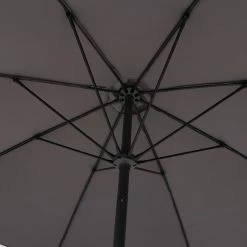 Parasol Droit Rond 2,7m Sisko Ardoise Hespéride -Ledepot Soldes Magasin parasol droit rond 27m sisko ardoise hesperide 1 5