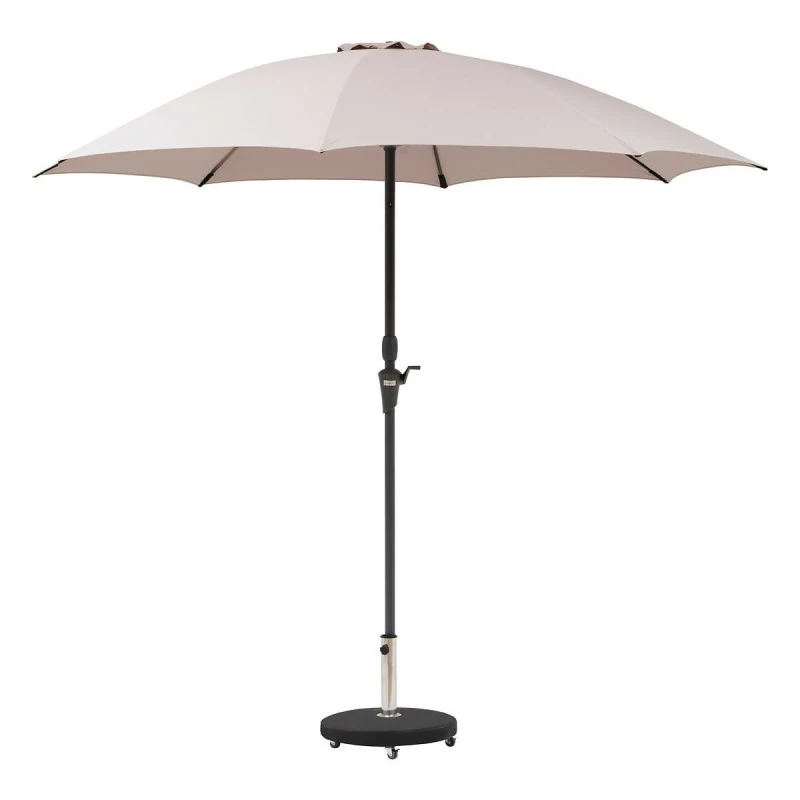 Parasol Droit Rond 2,7m Sisko Taupe Hespéride 4 Parasol Droit Rond 2,7m Sisko Taupe Hespéride – Image 2