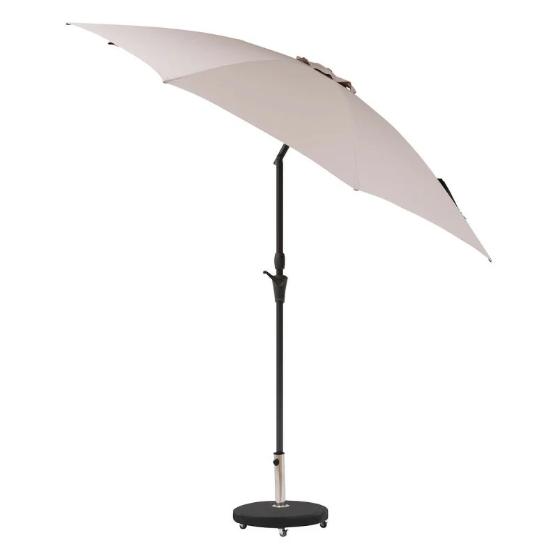Parasol Droit Rond 2,7m Sisko Taupe Hespéride 5 Parasol Droit Rond 2,7m Sisko Taupe Hespéride – Image 3