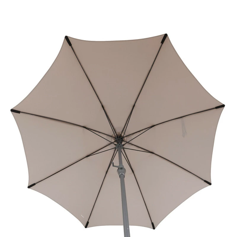 Parasol Droit Rond 2,7m Sisko Taupe Hespéride 6 Parasol Droit Rond 2,7m Sisko Taupe Hespéride – Image 4