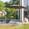 Parasol Droit Rond 2,7m Soya Ardoise Hespéride -Ledepot Soldes Magasin parasol droit rond 27m soya ardoise hesperide