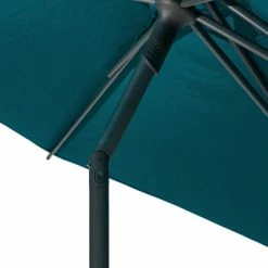 Parasol Droit Rond 2,7m Soya Bleu Canard Hespéride -Ledepot Soldes Magasin parasol droit rond 27m soya bleu canard hesperide 5