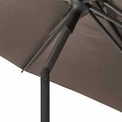 Parasol Droit Rond 2,7m Soya Taupe Hespéride -Ledepot Soldes Magasin parasol droit rond 27m soya taupe hesperide 5
