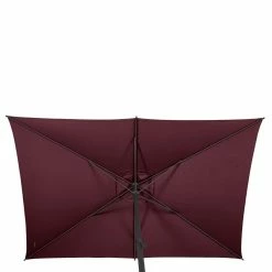 Parasol Mat Central 2x3 M Loompa Bordeaux Hespéride -Ledepot Soldes Magasin parasol mat central 2x3 m loompa bordeaux hesperide 4