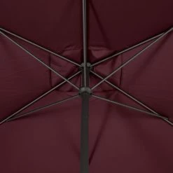Parasol Mat Central 2x3 M Loompa Bordeaux Hespéride -Ledepot Soldes Magasin parasol mat central 2x3 m loompa bordeaux hesperide 5