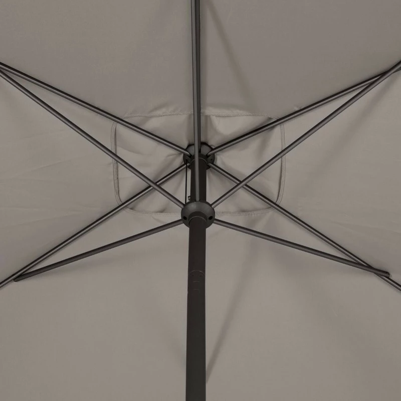 Parasol Mat Central 2x3 M Loompa Taupe Hespéride 8 Parasol Mat Central 2x3 M Loompa Taupe Hespéride – Image 6