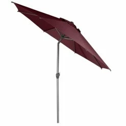Parasol Mat Central Rond 3m Loompa Bordeaux Hespéride -Ledepot Soldes Magasin parasol mat central rond 3m loompa bordeaux hesperide 2