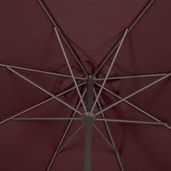 Parasol Mat Central Rond 3m Loompa Bordeaux Hespéride -Ledepot Soldes Magasin parasol mat central rond 3m loompa bordeaux hesperide 4