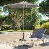 Parasol Rond 2,3m Anzio Taupe Hespéride 2 Parasol Rond 2,3m Anzio Taupe Hespéride -Ledepot Soldes Magasin parasol rond anzio hesperide taupe