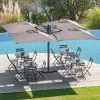 Parasol Setiri 16 M² Ardoise Hespéride -Ledepot Soldes Magasin parasol setiri 16 m ardoise hesperide