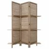 Paravent Bois 3 étagères Bois Atmosphera -Ledepot Soldes Magasin paravent bois 3 etageres bois atmosphera
