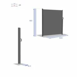 Paravent écran Antao Graphite Hespéride -Ledepot Soldes Magasin paravent ecran antao graphite hesperide 1 6
