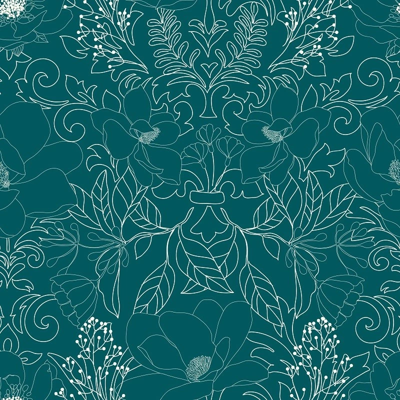 Parure De Lit Amelia Bleu Canard Et Motifs 240x220 Atmosphera 6 Parure De Lit Amelia Bleu Canard Et Motifs 240x220 Atmosphera – Image 4