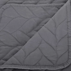 PARURE LIT 2 P. TRESSES DESSUS LIT 2 TAIES GRIS ATMOSPHERA -Ledepot Soldes Magasin parure lit 2 p tresses dessus lit 2 taies gris atmosphera 4