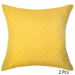 PARURE LIT 2 P. TRESSES DESSUS LIT 2 TAIES OCRE ATMOSPHERA -Ledepot Soldes Magasin parure lit 2 p tresses dessus lit 2 taies ocre atmosphera 2