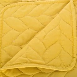 PARURE LIT 2 P. TRESSES DESSUS LIT 2 TAIES OCRE ATMOSPHERA -Ledepot Soldes Magasin parure lit 2 p tresses dessus lit 2 taies ocre atmosphera 4