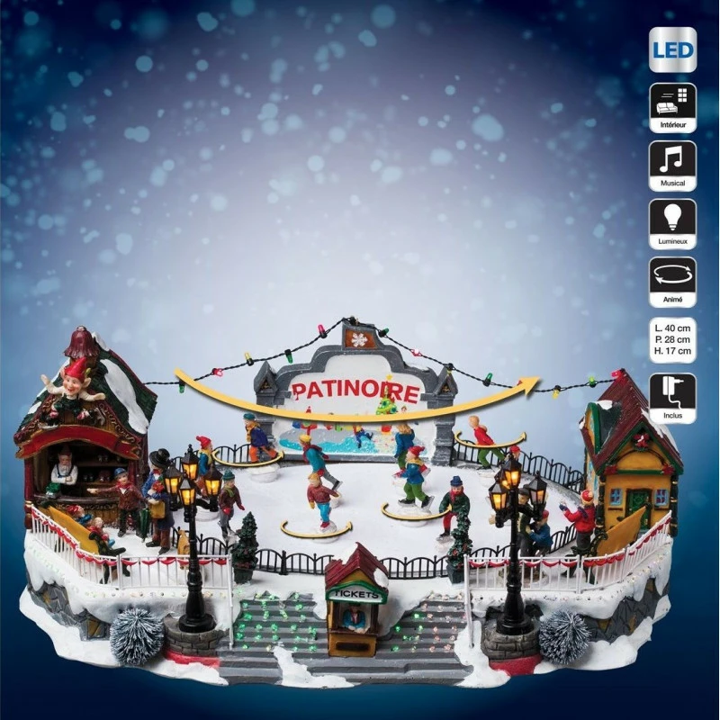 Patinoire De Noël Animée, Lumineuse Et Musicale 4 Patinoire De Noël Animée, Lumineuse Et Musicale – Image 2