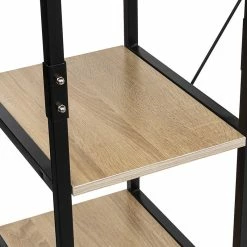 Penderie 5 étagères Métal Et Bois 5Five -Ledepot Soldes Magasin penderie 5 etageres metal et bois 5five 1