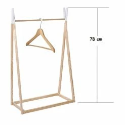 ATMOSPHERA Penderie En Bois Chambre Enfant Naturel Blanc -Ledepot Soldes Magasin penderie en bois chambre enfant naturel blanc 2