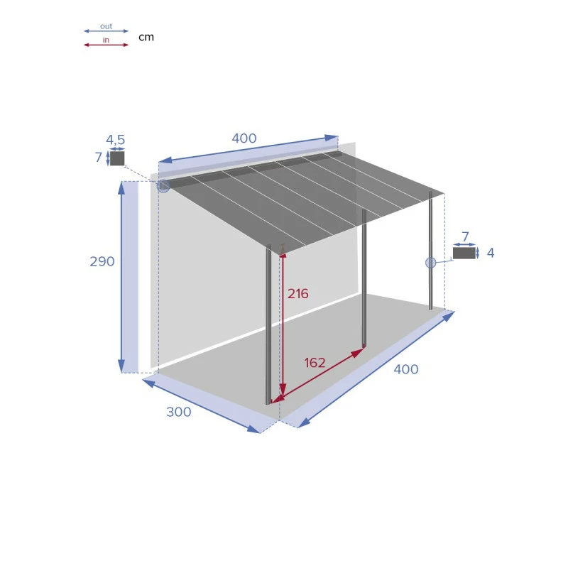 Pergola Belize Hespéride Noir 8 Pergola Belize Hespéride Noir – Image 6