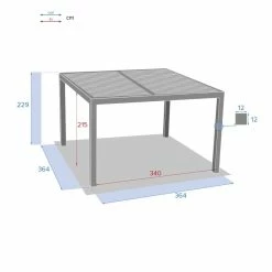 Pergola Bioclimatique Majaé Module De Base Hespéride -Ledepot Soldes Magasin pergola bioclimatique majae module de base hesperide 4