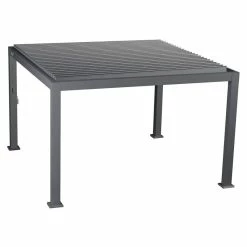 Pergola Carrée 3,6x3,6m Evora Graphite Hespéride -Ledepot Soldes Magasin pergola carree 36x36m evora graphite hesperide 2