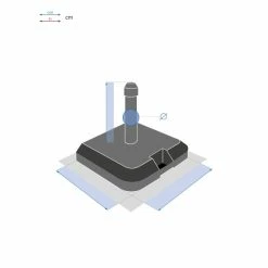 Pied De Parasol à Roulettes Opaneo 39kg Hespéride -Ledepot Soldes Magasin pied de parasol a roulettes opaneo 39kg hesperide 4