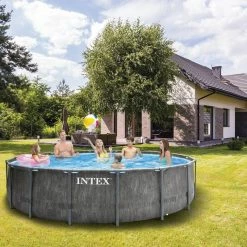 Piscine Tubulaire Baltik D 4.57 M H 1.22 M Intex 10 Piscine Tubulaire Baltik D 4.57 M H 1.22 M Intex -Ledepot Soldes Magasin piscine tubulaire baltik d 457 m h 122 m intex 2