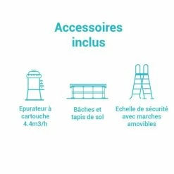 Piscine Tubulaire Baltik D 4.57 M H 1.22 M Intex 11 Piscine Tubulaire Baltik D 4.57 M H 1.22 M Intex -Ledepot Soldes Magasin piscine tubulaire baltik d 457 m h 122 m intex 3