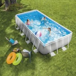 Piscine Tubulaire Prism Rectangulaire 4.88 X 2.44 X 1.07m Intex + Accessoires -Ledepot Soldes Magasin piscine tubulaire prism rectangulaire 488 x 244 x 107m intex accessoires 2