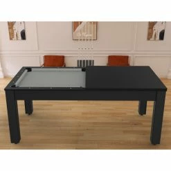 Plateau Dinatoire Pour Billard Convertible Arizona Noir Grainé -Ledepot Soldes Magasin plateau dinatoire pour billard convertible arizona noir graine 2
